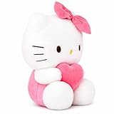 COAQAC 8-inch Kawaii Heart-Shaped Plush Pillow - Soft Cartoon Stuffed Plush Toy, Perfect for Boys and Girls' Birthdays, Holidays, Anniversaries, and Party Gifts (Pink-A)