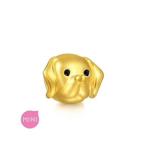 Image of CHOW SANG SANG 999 Gold Charme Puppy Labrador Retriever Charm Bracelet for Women & Men 17cm 96402C