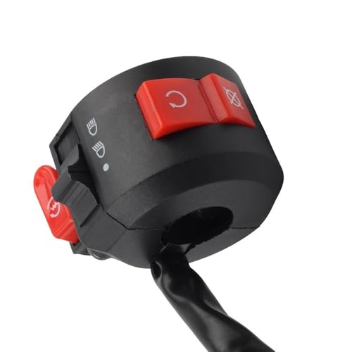 Interruptor de manillar de 3 funciones universal para ATV de 50cc a 250cc 4
