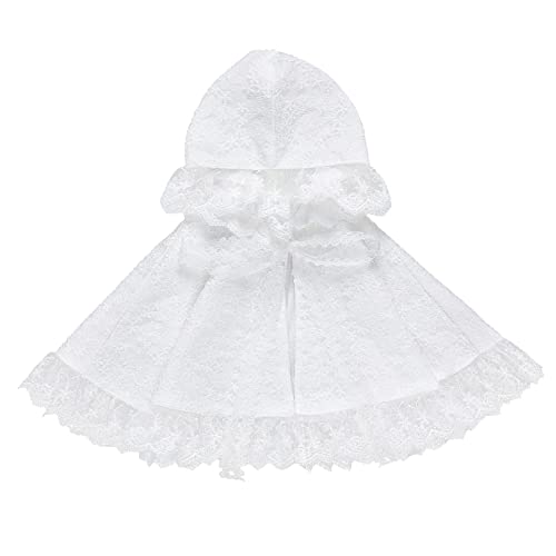 JanJean Cape Bébé Fille Tops Blanc Dentelle Floral Boléro Formelle Baptême Soiree Enfant Châle Écharpe Robe Haute pour Fête Mariage Anniversaire 3-24 Mois Blanc 9-18 Mois thumbnail