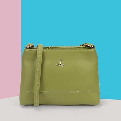 Image of Mochi Women Casual PU Soft Body Zipper closure Solid Sling Bag