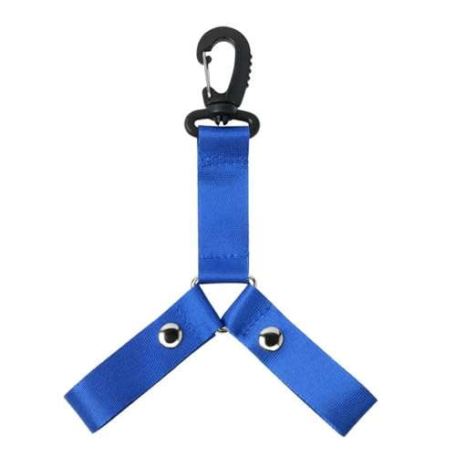 Support de pompon pom-pom girl, accessoire d'équipement joie, 2 pièces, organisateur sac avec cintre à bouton-pression for plusieurs pompons Pour La Compétition(Blue)