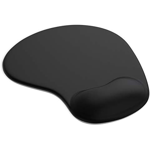 Gel Mauspad ergonomische Handgelenkauflage - Office Komfort Mousepad - Handgelenkpolster Handauflage - Gelkissen Gelpolster - Maus und Tastatur - abwaschbar - für Computer Laptop Notebook Cover