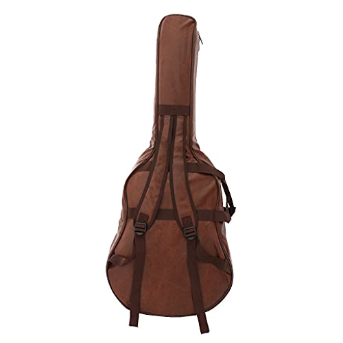 Hellery Étui étanche pour Guitare Housse En PU pour Pièces de Guitare 40 « 41 », marron - Les Beatles, Paul McCartney, John Lennon, RIngo Starr, George Harrison Hellery Étui étanche pour Guitare Housse En PU pour Pièces de Guitare 40 `` 41 '', marron – Image 4