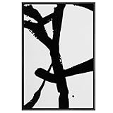 SIGNWIN Framed Canvas Wall Art Abstract Color Block Canvas Prints Home Artwork Decoration for Living Room,Bedroom - 24x36 inches