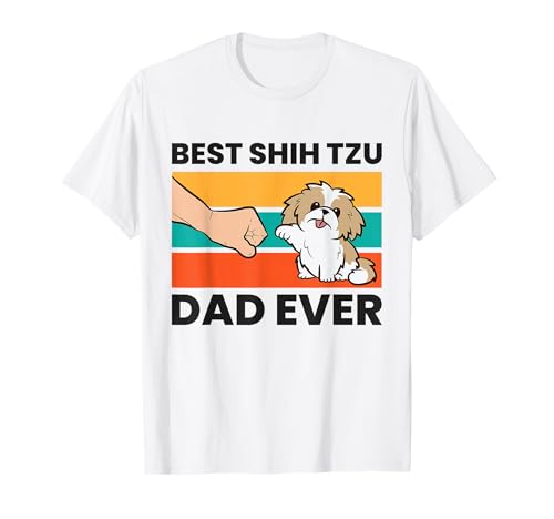 Meilleur père Shih Tzu jamais mignon Shih Tzu T-Shirt