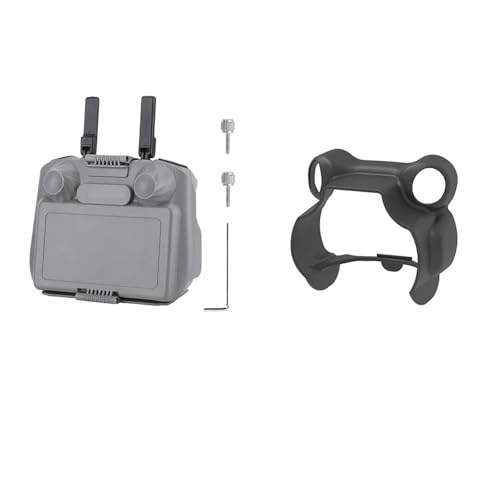 互換性がありますDJI 2-in-1 リモートコントローラー用サンフード&カバー、RC 2、Mavic、Mini、Airモデル用シェル付きアンチグレアサンシェード(Combo 5)