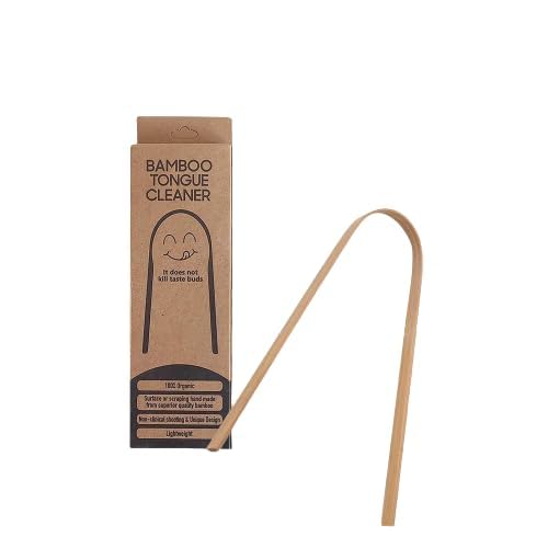 Handmade Bamboo Tongue Cleaner – Reusable Wooden Tongue Scraper for Daily Oral Care (U Curve)