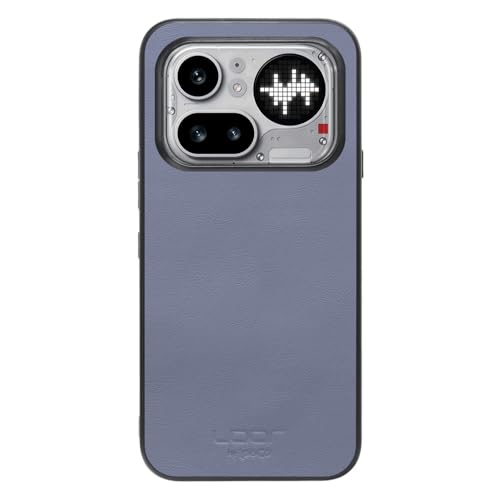 LOOF BASIC-SHELL �{�v ���U�[ �X�}�z�P�[�X for Nothing Phone (4a) Pro �p �P�[�X �J�o�[ �w�ʃP�[�X �X�g���b�v�z�[�� �V�F�� ���^ Leather [�u���[]
