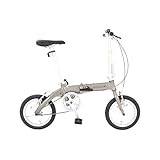 「組立動画あり」【スピードワールド】折りたたみ自転車 軽量 10kg以下 自転車 アルミフレーム 14インチ ミニベロ 本体重量8.7kg 前後V型ブレーキ 超軽量 コンパクト 旅行 持ち運び 通勤 通学 ハンドル・サドル高さ調整可能 男女兼用 素早く折畳可能 (シルバー)