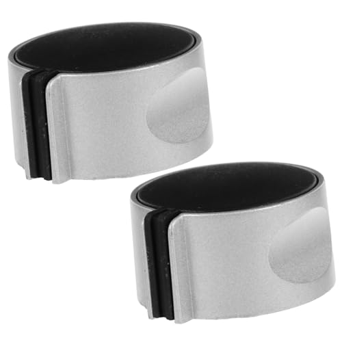 LIFKICH 2pcs Stainless Steel Gas Stove Control Knobs Replacement Oven Burner Switch for Home Restaurant Use Durable Easy to Install Cookware Knob