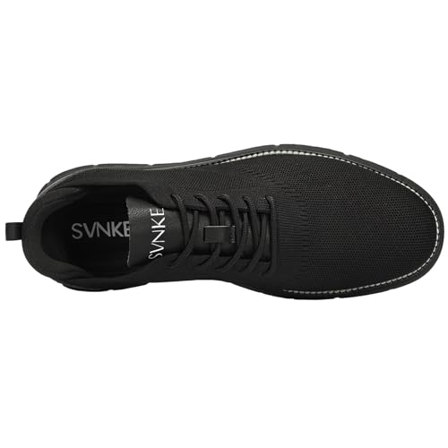 Men's Mesh Dress Shoes Casual Business Lace Up Oxford Sneakers Lightweight Breathable Walking Shoes Comfortable Thick Sole Tennis Footwear4