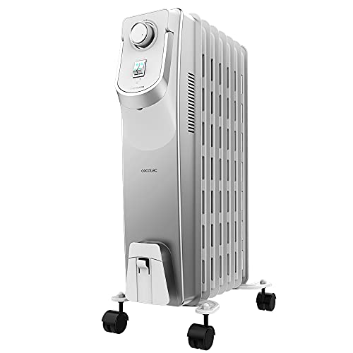 Cecotec Radiador Eléctrico de Aceite ReadyWarm 7000 Space 360. 7 Módulos, Bajo Consumo, 1500 W, 3...