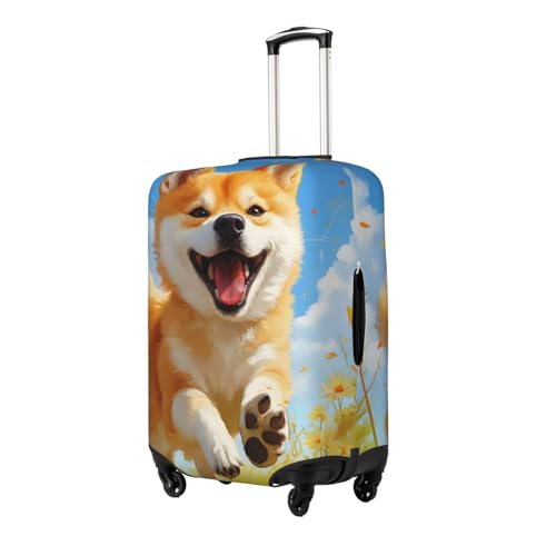 Corgi Luggage Cover Elastic Washable Protector Anti-Scratch Travel Suitcase Covers With Concealed Zipper For 18-32 Inch Luggage Large2