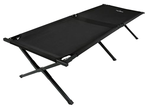 Teton Outfitter Camping Cot Heavy-Duty Oversized Folding Cot for Adults Comfortable Elevated Sleeping Bed Easy Setup L