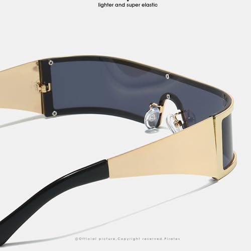 bullabulling Trendy Wrap Around Sunglasses for Women Men Fashion Narrow Futuristic Flat Shades3