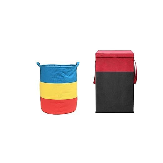 CUTBAZZ Laundry Bag 45 L Durable and Collapsible Laundry storage Bag with Handles Clothes & Toys Storage Foldable Laundry Bag for Dirty Clothes Combo Pack of 2 MULTICOLOR-image-40