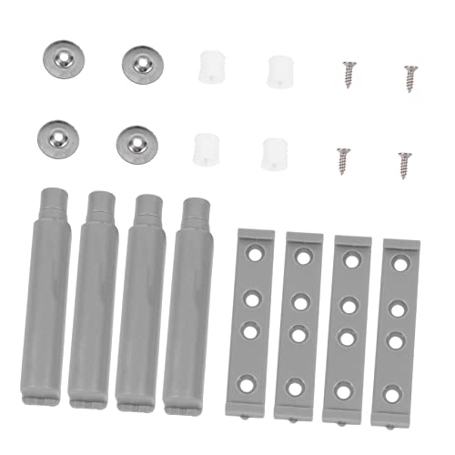 Loquet magnétique pour porte de placard en ABS gris avec butée robuste - 2