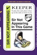 Fluxx Monty Python Sir Not-Appearing Promo Card