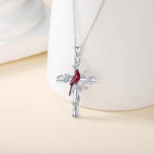 Lab Grown Diamond Cardinal Necklace for Women in 925 Sterling Silver4