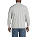 Lands' End Mens Long Sleeve Super-T Mockneck Gray Heather Big and Tall 3xlt