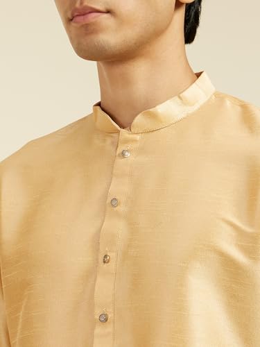 Image of DIWAS BY MANYAVAR Men's Art Silk Solid Kurta (1pc)