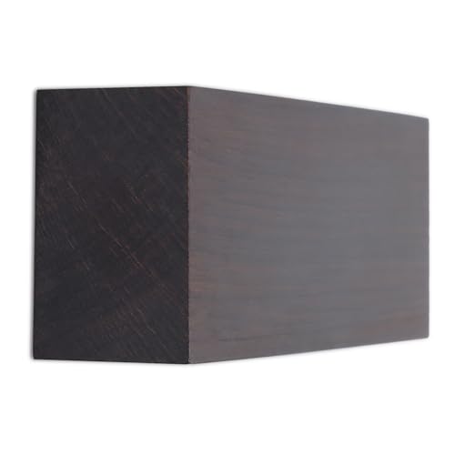 Ebenholz, Ebenholz Holz Holz Blank Hölzer Messergriffe Schwarzes Ebenholz Rohling DIY Material Ebene Bois Ebenholz Rohling für Musikinstrumente Werkzeuge 4,72 X 1,57 X,98 Zoll