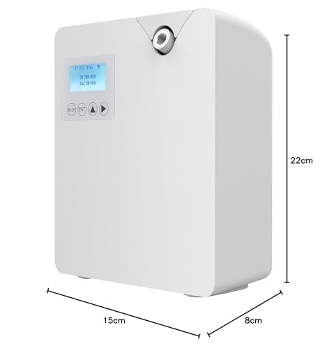 Diffuseur d'huiles essentielles sans eau connecté Wi-Fi et Bluetooth blanc pour grand salon - 8