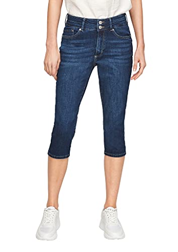 s.Oliver Damen Slim Fit: Capri-Stretchjeans