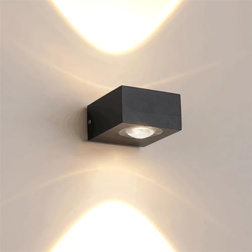 Applique murale extérieur LED pour balcon et jardin design étanche double faisceau lumineux