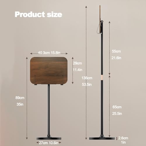Podio de madera ajustable que soluciona la postura en exposiciones 3