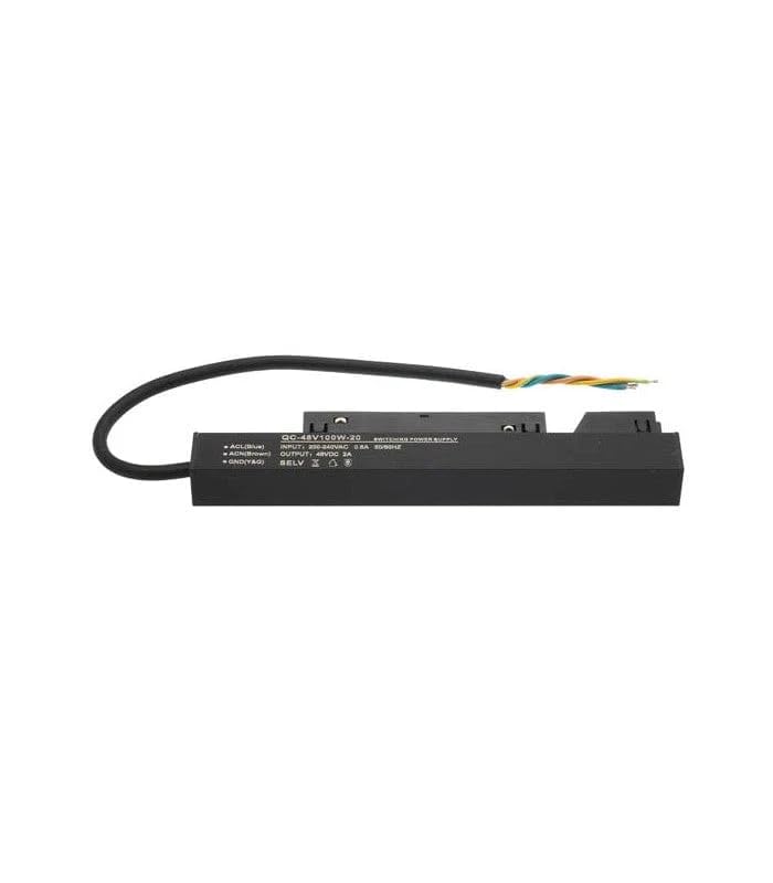 Image of Harold Electricals Track Lighting Installation Accessories, Driver to Track Input Module, Track Jointer Horizontal Corner (48V 100W Driver)