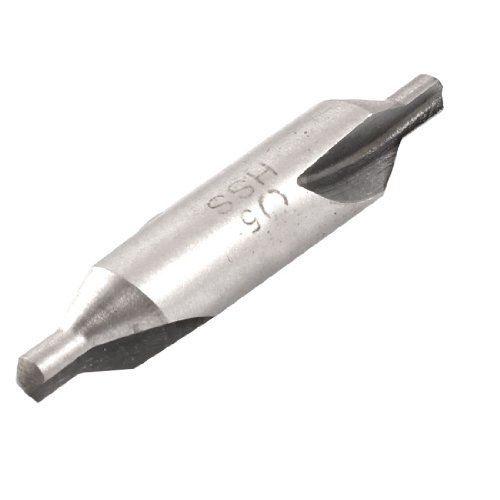 Aexit 5mm x Drill Bits 8mm x 60mm HSS A Type Center Spotting Drill Bits Center Drill Inserts Countersinks Gray