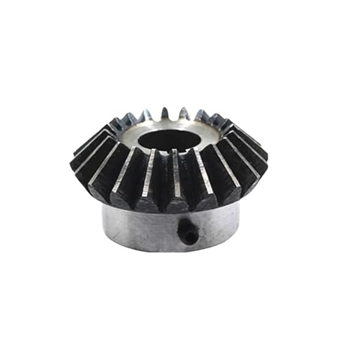 Bevel Gear Pinion Hardware Mechanical Bevel Gear 2M 25Teeth Inner Hole10/12/14/15/16/17/18/19/20/22/24/25mm Gear 90 Degrees Meshing Angle Steel Gears Screw Hole M5/M6(17mm)
