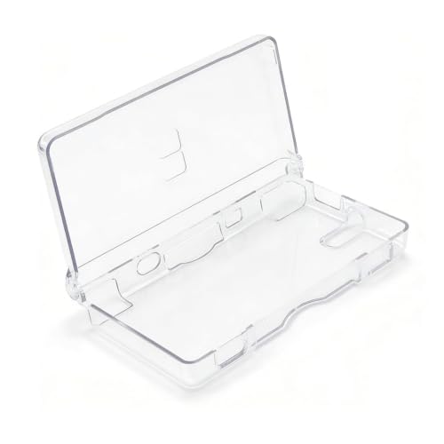 Image of Hzxkqmil Protective Case + 4 Stylus Pen for Nintendo DS Lite NDSL Console | Clear Crystal Hard Case Transparent Hard Shell Protective Cover Accessories Replacement Touch Stylus Pens for DS Lite Console