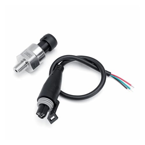 Sensor de presión 1/8 NPT 100 Psi de acero inoxidable para aceite combustible y aire de 5V 5