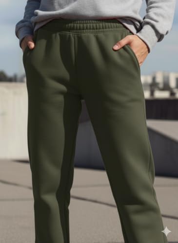Image of Mack Jonney Women's Solid Fleece Track Pants | Warm & Durable Casual Lowers | Trendy Lowers-M5306