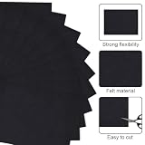 10 sztuk płyt filcowych "zrób to sam" (30 x 20 cm, grubość 4 mm) – idealne do cięcia, szycia i projektowania, do przedszkoli, dekoracji bożonarodzeniowych i kreatywnych projektów