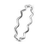 Anlass: Party 925 Sterling Silber Ringe Damen Schmuck Wellenringe Silberbesteck Damen Geschenk