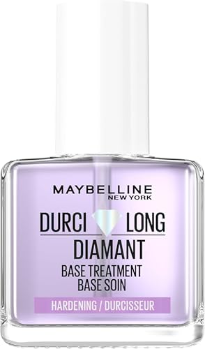 Maybelline New York - Vernis Soin des Ongles Durcissant - Ultra-Résistant - Formule Enrichie en Poudre de Diamant - Durci Long Diamant - Superstay Ink Bonder - 12 ml