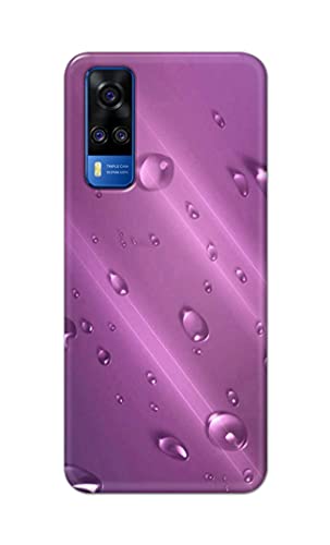 Image of PRINTFIDAA Water Bubbles in Lilac Background Printed Designer Hard Back Case Cover for Vivo Y51 / Vivo Y51A / Vivo Y31 -(TI) MVN1005