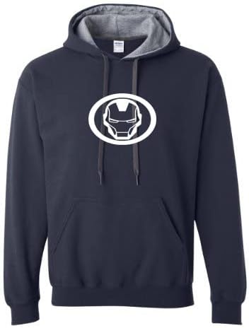 Men Captain America, Iron Man, BTS, Avenger,Alan Walker Print Hoodie (Black/Pack of 1)