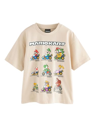 NEXT Garçon T-Shirt Mario Gaming Grège 6 Ans