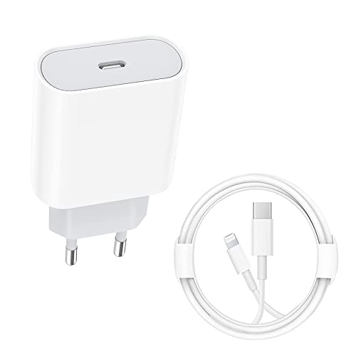 【Apple MFi Certified 】20W USB-C Ladegerät and 2M Ladekabel Kabel für iPhone14/14 Pro/14 Pro Max/13~8/X/XR,USBC Netzteil Stecker Power Adapter Schnellladegerät Ladestecker Netzstecker Schnellladekabel Cover