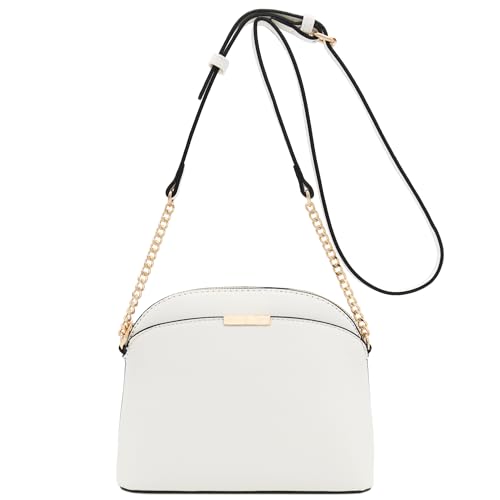 Image of FashionPuzzle Saffiano Small Dome Crossbody bag with Chain Strap