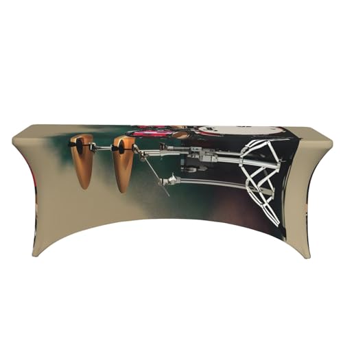 Nappe de table rectangulaire extensible grand format tambour jazz - 3