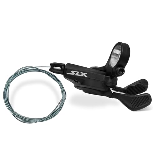 Relwears Cambio de bicicleta de 12 velocidades a la derecha, palanca de cambios para bicicleta Sl-M7100-R con cables interiores, bicicleta de montaña plegable, bicicleta de viaje