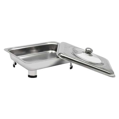 Chafing dishes chauffe-aliments de buffet rectangulaires en inox lot de 4 - 7