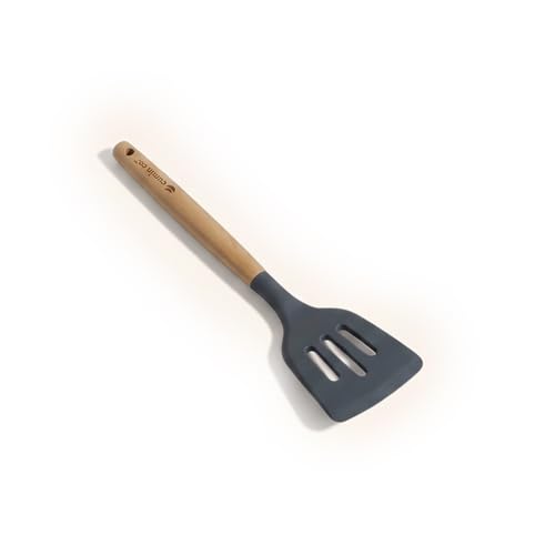 Image of CUMIN CO. Silicone Turner | Non Toxic Heat Resistant Spatula for Cooking and Baking | BPA Free, SGS Certified | Upto 230C | Cookware Friendly |