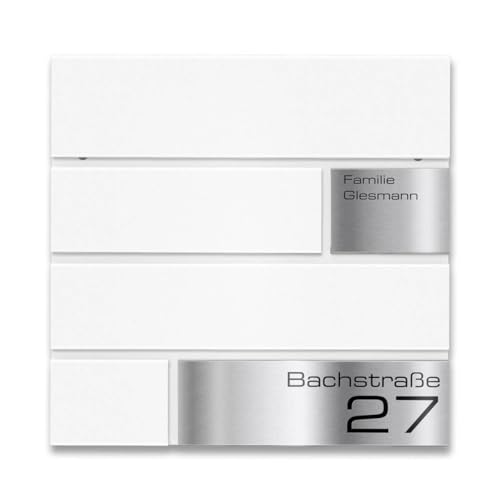 Metzler Briefkasten in weiß Modell G - Pulverbeschichtung in RAL 9016...